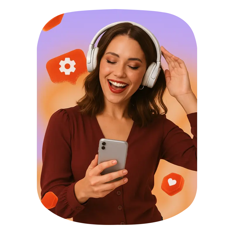 A girl flaunting with increasing instagram likes